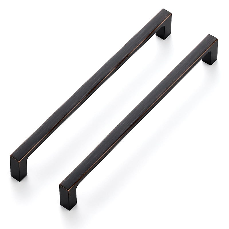 Ravinte 25 Pack Solid 7-1/2 Inch Kitchen Square Cabinet Handles Oil-Rubbed Bronze Cabinet Pulls Drawer Pulls Kitchen Cabinet Hardware Kitchen Handles - Image 1